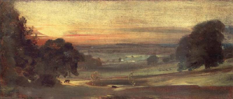 John Constable The Valley of the Stour at sunset 31 October1812 china oil painting image